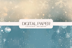 Snowflake Bokeh Sparkle Christmas Background Backdrop_32 Product Image 1