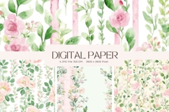 Cottagecore Flower Background Vintage Wallpaper Pattern_22 Product Image 1