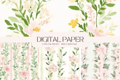 Cottagecore Flower Background Vintage Wallpaper Pattern_13 Product Image 1