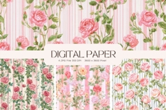 Cottagecore Flower Background Vintage Wallpaper Pattern_25 Product Image 1