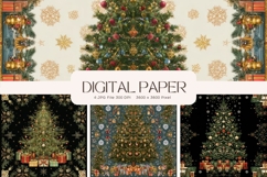 Christmas Tree Background Forest Pine Tree Winter Wallpaper Product Image 1