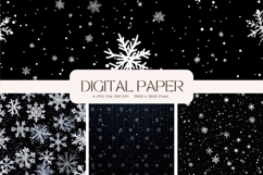 Snowflake Bokeh Sparkle Christmas Background Backdrop_11 Product Image 1