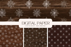 Snowflake Bokeh Sparkle Christmas Background Backdrop_2 Product Image 1