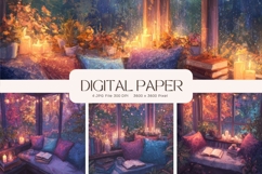 Fall Autumn Background Wallpaper Pattern Cozy Digital Paper Product Image 1