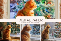 Christmas Background Winter Wallpaper Snow Backdrop_37 Product Image 1