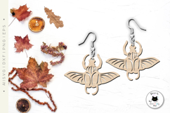 Goliath Beetle Animal Earrings Laser Cut File Product Image 2