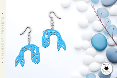 Funny Fish SVG | Summer Earrings Laser Cut File Product Image 2