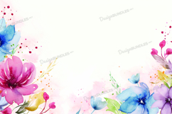 Wildflower watercolor background Product Image 1