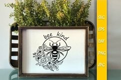Amazing Floral Bee SVG Saying File Product Image 1