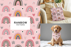 Hand draw rainbow seamless pattern printable Product Image 1