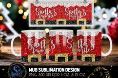 Santas Favorite Mug Sublimation | Santa Claus Christmas Mug Product Image 2