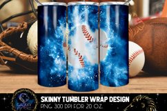 Powder Explotion Baseball Ball Tumbler Sublimation Design Product Image 1