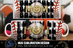 Baseball Mom Mug | Groovy Baseball Mom Mug Sublimation Product Image 1