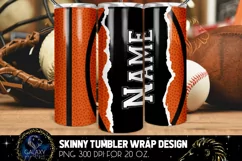 Add Text Basketball Ball Tumbler Sublimation Design PNG Product Image 4