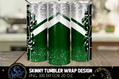 Cheer Coach Tumbler Sublimation, Green White Cheer Coach Product Image 2