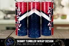 Cheer Coach Tumbler Sublimation, Red Blue Tumbler Design Product Image 2