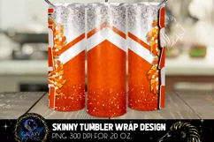 Cheer Coach Tumbler Sublimation, Orange White Cheer Coach Product Image 2