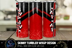 Cheer Coach Tumbler Sublimation, Red Black Tumbler Design Product Image 2
