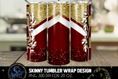 Cheer Coach Tumbler Sublimation, Maroon Gold Tumbler Design Product Image 2