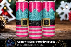 Pink Blue Elf Tumbler Design, Christmas Tumbler Product Image 2