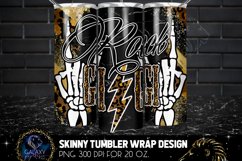 Rock Gigi Leopard Tumbler Sublimation Design PNG Product Image 2