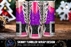 Glitter Gnome Girl Elf Tumbler Design, Christmas Tumbler Product Image 4