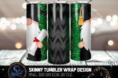 Gnome Green Senior 2022 Glitter Tumbler Sublimation Design Product Image 2