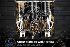 Rock Nana Leopard Tumbler Sublimation Design PNG Product Image 1