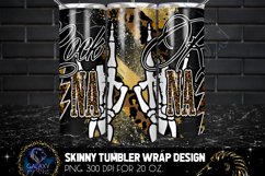 Rock Nana Leopard Tumbler Sublimation Design PNG Product Image 3