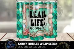Real Life Mermaid Tumbler Sublimation, Summer Mermaid Product Image 1