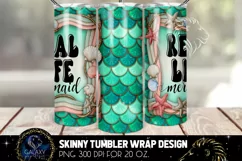 Real Life Mermaid Tumbler Sublimation, Summer Mermaid Product Image 2
