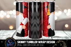 Gnome Red Senior 2022 Glitter Tumbler Sublimation Design Product Image 2