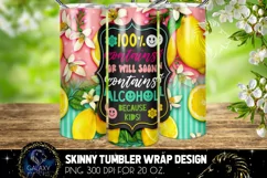 Drink Summer Tumbler Sublimation, Alcohol Drink Tumbler Product Image 1