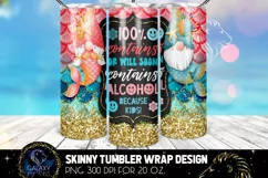 Gnome Drink Summer Tumbler Sublimation, Alcohol Drink Gnomes Product Image 1