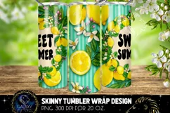 Sweet Summer Tumbler Sublimation, Groovy Lemon Tumbler Product Image 2