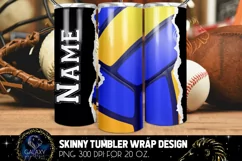 Add Text Volleyball Ball Tumbler Sublimation Design PNG Product Image 3