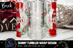 Gnome Valentines day Tumbler Sublimation, Tumbler Design Product Image 2