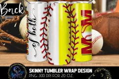 Mom of Both 20 Oz. Skinny Tumbler Wrap Sublimation Product Image 3