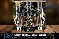 Rock Mama Leopard Tumbler Sublimation Design PNG Product Image 5