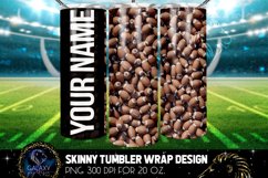 Add Text Name Football Balls Tumbler Sublimation Design Product Image 1