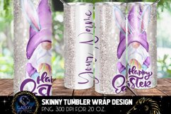 Gnomes Happy Easter 20 Oz. Skinny Tumbler Wrap Sublimation Product Image 3