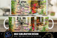 Watercolor Flowers Mug Sublimation | Positive Confirmations Product Image 1