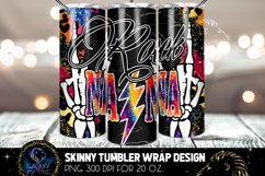 Colorful Rock Nana Leopard Tumbler Sublimation Design PNG Product Image 1