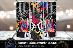 Colorful Rock Nana Leopard Tumbler Sublimation Design PNG Product Image 3