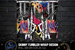 Colorful Rock Nana Leopard Tumbler Sublimation Design PNG Product Image 4