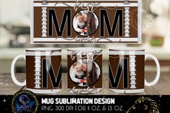 Best Mom Ever Mug | Football Mom Mug Sublimation Product Image 1