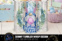 Gnomes Happy Easter 20 Oz. Skinny Tumbler Wrap Sublimation Product Image 3