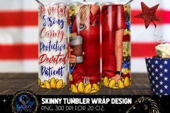 American Nurse 20 Oz. Skinny Tumbler Wrap Sublimation Product Image 1