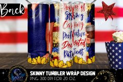 American Nurse 20 Oz. Skinny Tumbler Wrap Sublimation Product Image 2
