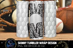 Golf Mom 20 Oz. Skinny Tumbler Wrap Sublimation Design Product Image 1